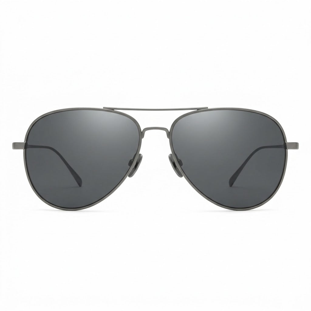 Premium Titanium Aviator Sunglasses