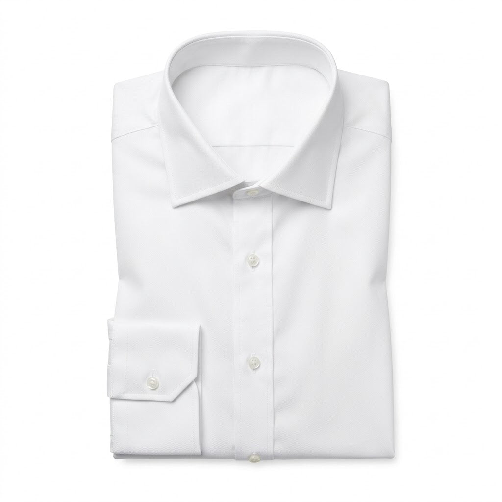Premium White Twill Dress Shirt